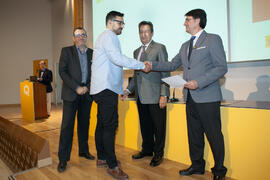 Entrega de becas. V Foro Arquia/Próxima 2016: Futuro Imperfecto. Paraninfo. Octubre de 2016