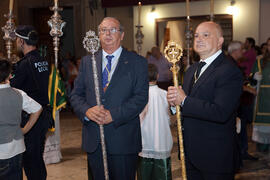Procesión Magna Mariana con motivo del "Mater Dei". Centro histórico de Málaga. Septiembre de 2013