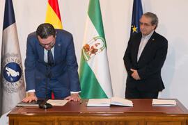 Toma de Posesión de Luis Manuel Ayuso Sánchez como Director de Secretariado de Personal Investigador de la Universidad de Málaga. Edificio del Rectorado.  Marzo de 2016
