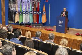 Intervención de José Ángel Narváez. Toma de posesión de nuevos catedráticos y profesores titulares de la Universidad de Málaga. Paraninfo. Diciembre de 2022
