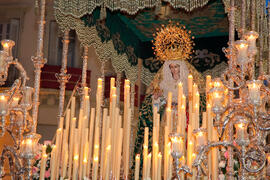 Procesión Magna Mariana con motivo del "Mater Dei". Centro histórico de Málaga. Septiembre de 2013