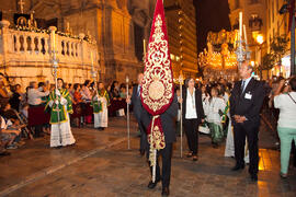 Procesión Magna Mariana con motivo del "Mater Dei". Centro histórico de Málaga. Septiembre de 2013