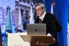Teodomiro López Navarrete. Apertura del Curso Académico 2024/2025 de la Universidad de Málaga. Paraninfo. Septiembre de 2024