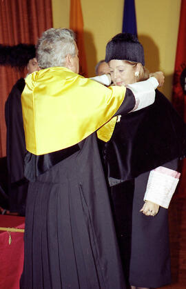Toma de posesión de Adelaida de la Calle Martín como Rectora de la Universidad de Málaga. Paraninfo. Enero de 2004