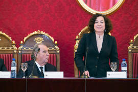 Intervención de Pilar Aranda. Homenaje a Matías Cortés. Facultad de Derecho de la Universidad de Granada. Mayo de 2018
