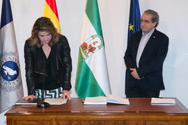 Toma de Posesión de Zaida Díaz Cabiale como Directora de Secretariado de Transferencia de la Universidad de Málaga. Edificio del Rectorado.  Marzo de 2016