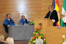 Investidura como Doctor "Honoris Causa" de D. Antonio García-Bellido por la Facultad de Ciencias de la Universidad de Málaga. Rectorado. Marzo de 2015
