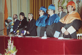 Apertura del Curso Académico 1990/1991 de la Universidad de Málaga. Teatro María Cristina. Octubre de 1990
