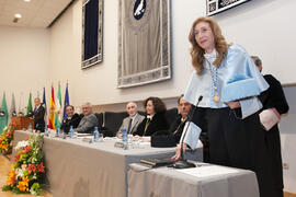 María Chantal Pérez Hernández toma posesión como nueva vicerrectora de Estudios de Grado de la Universidad de Málaga. Paraninfo.  Enero de 2016