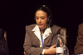 Concepción Ruiz. Programa de Radio Nacional de España "Juntos paso a paso". 3º Congreso Internacional de Actividad Físico-Deportiva para Mayores de la Universidad de Málaga. Palacio de Ferias y Congresos de Málaga. Marzo de 2009
