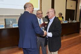 Reconocimiento a personal jubilado. Celebración del 50 Aniversario de la Facultad de Medicina de la Universidad de Málaga. Facultad de Medicina. Octubre de 2022
