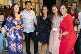 Personal de la FGUMA en el concierto de Free Soul Band. Festival solidario en los Baños del Carmen. Cursos de Verano de la Universidad de Málaga. Málaga. Julio de 2019