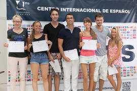 Graduación del alumnado del CIE de la Universidad de Málaga. Centro Internacional de Español. Julio de 2015