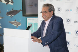 José Ángel Narváez. Presentación del I curso de verano "Mares de Andalucía". Puerto de Málaga. Julio de 2018