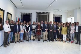 Foto de grupo. Toma de posesión de nuevos cargos de la Universidad de Málaga. Edificio del Rectorado. Abril de 2024