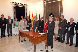 Toma de posesión de nuevos decanos, directores de centro y defensores de la Comunidad Universitaria. Rectorado. Junio de 2012