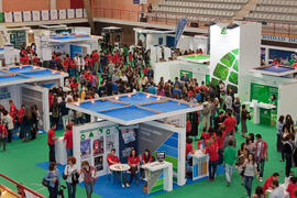 Jornadas de Puertas Abiertas de la Universidad de Málaga. Complejo Polideportivo Universitario. Abril de 2011