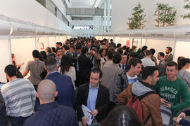 I Feria de Empleo de la Universidad de Málaga. Complejo de Estudios Sociales y de Comercio. Abril 2015