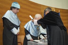 Investidura como "Doctores Honoris Causa" de Antonio García Berrio y Pilar Palomo Vázquez por la Facultad de Filosofía y Letras de la Universidad de Málaga. Edificio del Rectorado. Junio de 2024