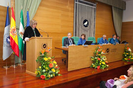 Investidura como Doctor "Honoris Causa" de D. Antonio García-Bellido por la Facultad de Ciencias de la Universidad de Málaga. Rectorado. Marzo de 2015