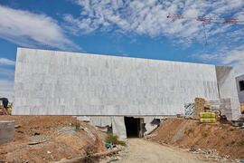 Obras del nuevo Pabellón de Gobierno. Campus de Teatinos. Abril de 2021
