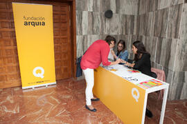 Entrega de acreditaciones. V Foro Arquia/Próxima 2016: Futuro Imperfecto. Paraninfo. Octubre de 2016