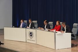 Debate electoral entre los candidatos a Rector de la Universidad de Málaga. Escuela Técnica Superior de Ingeniería Informática y Telec omunicaciones. Noviembre de 2023