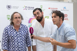 Manu Sánchez y Selu García Cossío. Curso "30 años de Carnaval de Cádiz, máximo exponente del humor crítico" . Cursos de Verano de la Universidad de Málaga. Vélez-Málaga. Julio de 2019