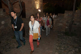 Visita nocturna tematizada a la Alcazaba. Olimpiada Española de Economía, Fase Nacional. Alcazaba de Málaga. Junio de 2015
