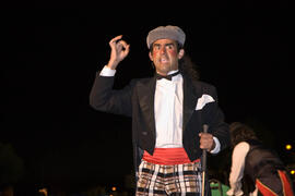 Actuación del trío humorístico. Inauguración del Campeonato Mundial Universitario de Golf. Antequera Golf. Junio de 2010