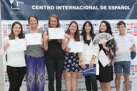 Graduación del alumnado del CIE de la Universidad de Málaga. Centro Internacional de Español. Junio de 2015