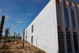 Obras del nuevo Pabellón de Gobierno. Campus de Teatinos. Abril de 2021