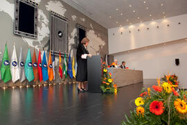 Apertura del Curso Académico 2013/2014 de la Universidad de Málaga. Complejo de Estudios Sociales y Comercio. Octubre de 2013