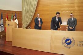 Toma de posesión de Pablo Sánchez Molina como nuevo Personal asesor en materia de Investigación de la Universidad de Málaga. Edificio del Rectorado. Abril de 2024