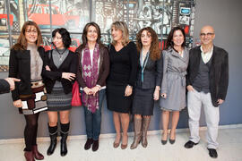Presentación del mural de Eugenio Chicano para la Facultad de Económicas. Facultad de Ciencias Económicas y Empresariales. Diciembre de 2014