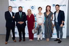 Photocall. Gala del Deporte Universitario 2019. Escuela Técnica Superior de Ingeniería de Telecomunicaciones. Junio de 2019