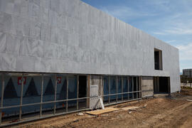 Obras del nuevo Pabellón de Gobierno. Campus de Teatinos. Abril de 2021