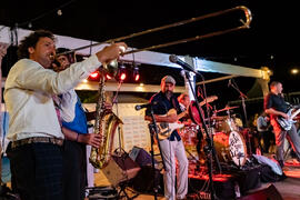 Concierto de Free Soul Band. Festival solidario en los Baños del Carmen. Cursos de Verano de la Universidad de Málaga. Málaga. Julio de 2019