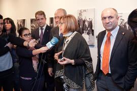 Inauguración de la exposición "50 Años de la Facultad de Ciencias Económicas y Empresariales". Rectorado. Enero de 2015