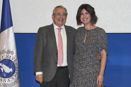 Toma de posesión de Rocío García Jiménez como profesora titular del Área de Traducción e Interpretación de la Universidad de Málaga. Toma de posesión de nuevos catedráticos y profesores titulares de la Universidad de Málaga. Paraninfo. Noviembre de 2023