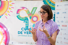 Carola García. Curso "Seguridad internacional y colectivos vulnerables". Cursos de Verano de la Universidad de Málaga. Málaga. Julio de 2019