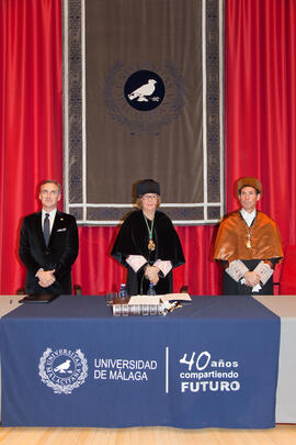 Investidura de nuevos doctores por la Universidad de Málaga. Salón de Actos de la Facultad de Derecho. Enero de 2013