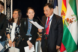 Park Hee-Kwon en la X Tribuna España - Corea. Edificio del Rectorado. Octubre de 2015