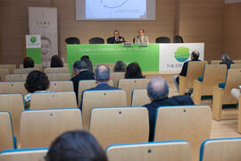 Presentación del programa de intercambio de emprendedores en el Encuentro de rectores de Brasil, Portugal y España. Edificio The Green Ray. Octubre de 2015