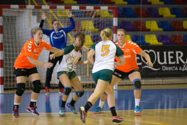Partido Radboud University Nijmegen - Universidad de Valencia. Categoría femenina. Campeonato Europeo Universitario de Balonmano. Antequera. Julio de 2017