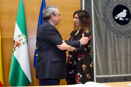 Toma de Posesión de Isabel María Bernedo Muñoz como nueva profesora titular del Departamento de Psicología Evolutiva y de la Educación de la Universidad de Málaga. Edificio del Rectorado. Febrero de 2018