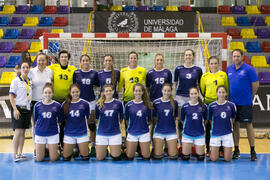 Partido Universidad de Málaga - Universidad de Primorska. Categoría femenina. Campeonato Europeo Universitario de Balonmano. Antequera. Julio de 2017
