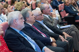 Asistentes a la conferencia de Mario Vargas Llosa. Curso "La ciudad como arquetipo. Literatura, historia y arte. Europa y América". Edificio del Rectorado. Septiembre de 2018