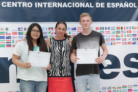 Graduación del alumnado del CIE de la Universidad de Málaga. Centro Internacional de Español. Junio de 2015