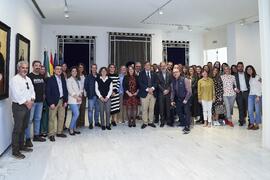 Foto de grupo. Toma de posesión de nuevos cargos de la Universidad de Málaga. Edificio del Rectorado. Abril de 2024
